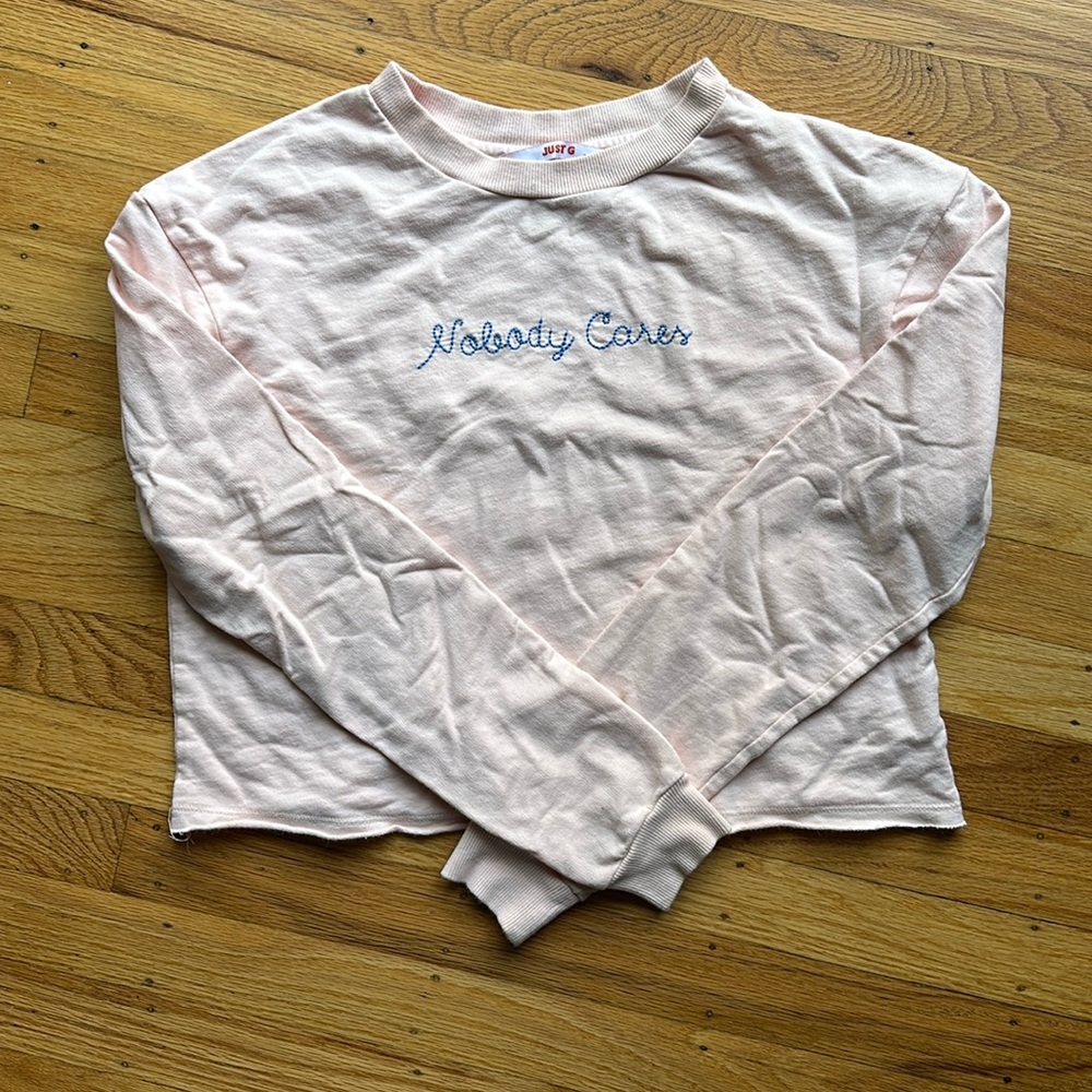 Girls Pink Long Sleeve Top